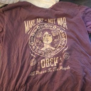 Purple Obey shirt